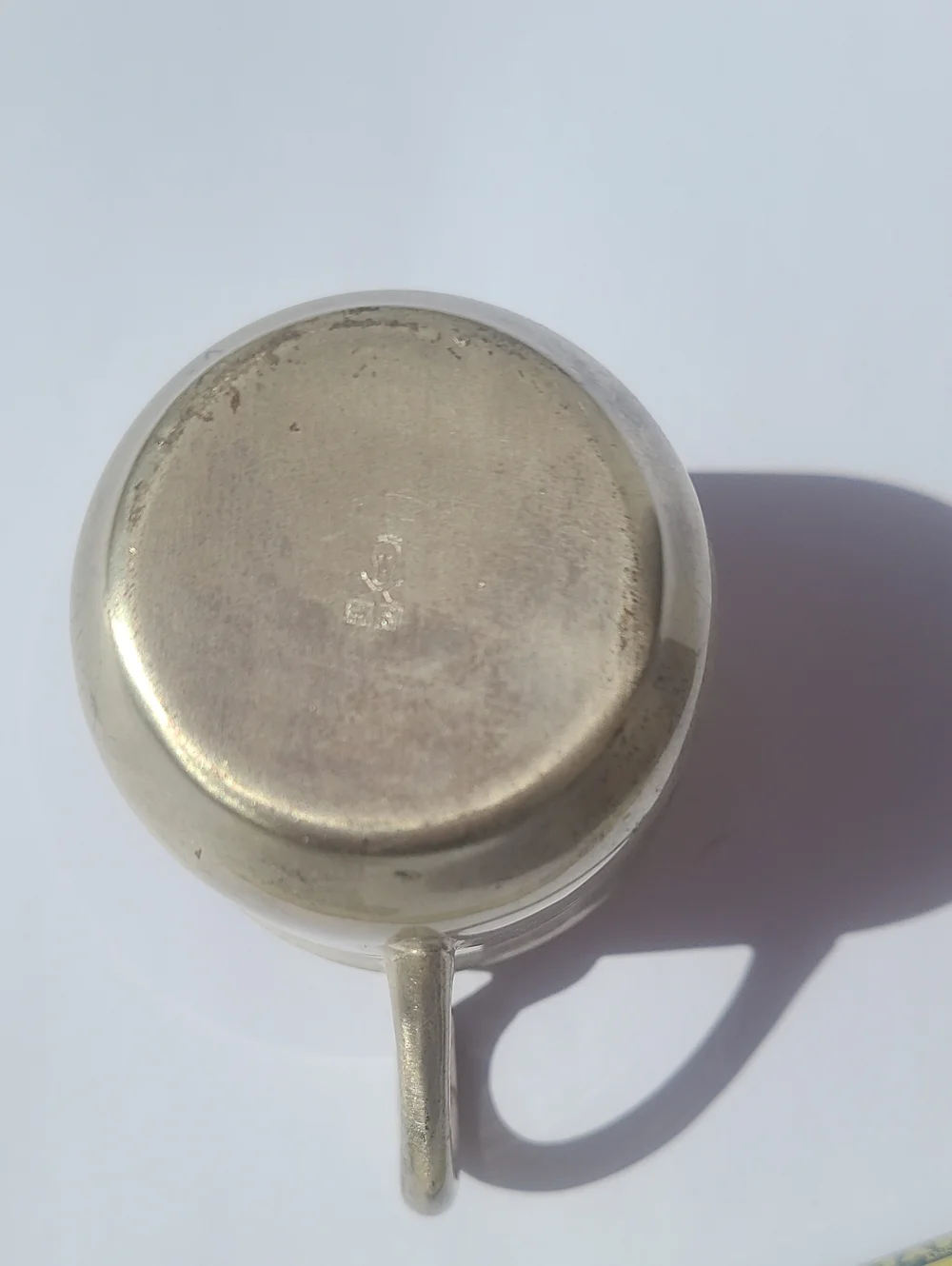 Vintage Japanese Martian Sato Shoji Silver-Plated Creamer JugPitcher Mid-Century